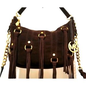 Michael Kors Suede Leather Presley Crossbody 👜